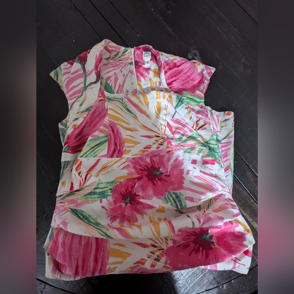 Signature by Sangria Pink Ruched Asymmetrical Sheath Dress - Picture 8 of 10